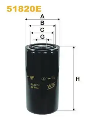 Φίλτρο λαδιού NISSAN PATHFINDER 2005 - 2010 ( R51 ) WIX FILTERS 51820E