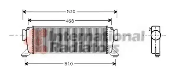 Ψυγείο Intercooler MERCEDES VANEO MPV / ΠΟΛΥΜΟΡΦΙΚΑ / 5dr 2002 - 2005 ( W414 ) 1.7 CDI (414.700)  ( OM 668.914  ) (75 hp ) Πετρέλαιο #525906200
