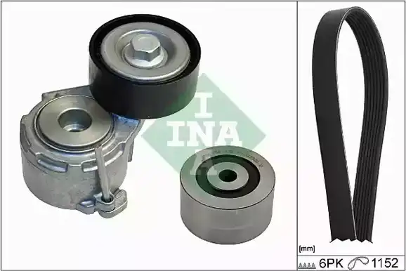 Σετ ιμάντων poly-V PEUGEOT 307 2001 - 2005 ( 3A ) ( 3C ) INA 529 0019 10
