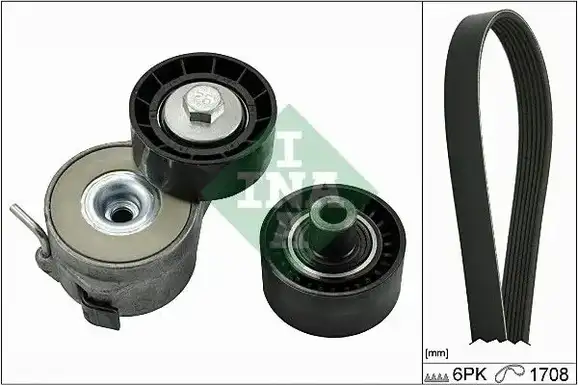 Σετ ιμάντων poly-V PEUGEOT 206 2009 - ( PLUS ) INA 529 0046 10