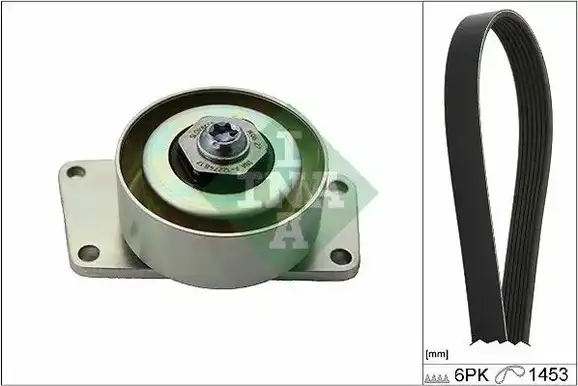 Σετ ιμάντων poly-V PEUGEOT 206 2000 - 2008 ( CC ) INA 529 0216 10