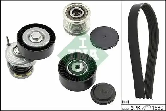 Σετ ιμάντων poly-V AUDI A4 2008 - 2011 ( 8K ) INA 529 0239 10