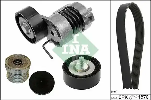 Σετ ιμάντων poly-V BMW X3 2004 - 2007 ( Ε83 ) INA 529 0255 10