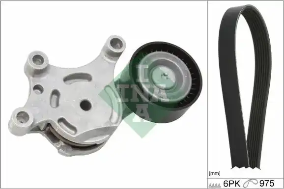 Σετ ιμάντων poly-V FORD FIESTA 2008 - 2013 ( Mk6 )( JA8 ) INA 529 0261 10