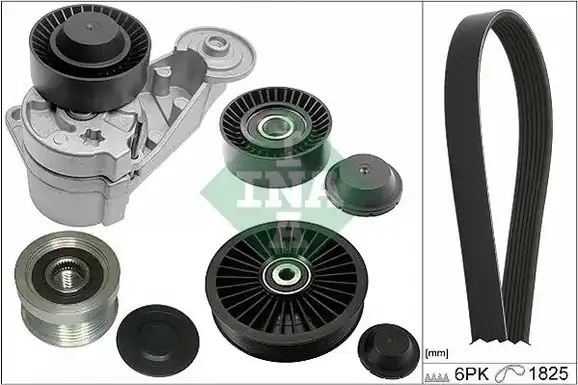 Σετ ιμάντων poly-V VOLVO S60 2005 - 2009 INA 529 0290 10