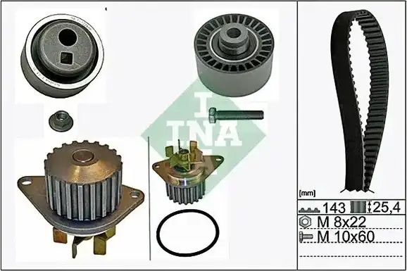 Αντλία νερού PEUGEOT 106 1992 - 1995 INA 530 0105 30