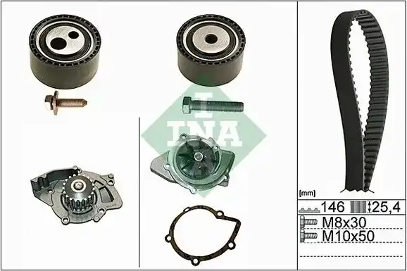 Αντλία νερού PEUGEOT 406 1996 - 1999 ( 8B ) INA 530 0446 30