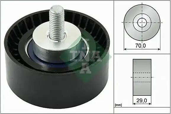 Τροχαλία παρέκκλισης & ενδιάμεσος τροχός INA 532 0298 10
