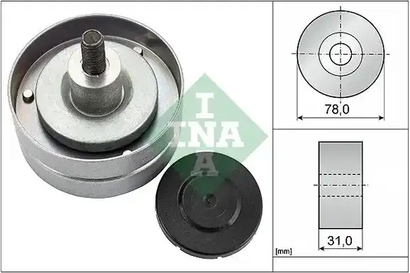 Τροχαλία παρέκκλισης & ενδιάμεσος τροχός INA 532 0414 10