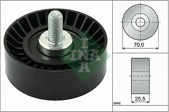 Τροχαλία παρέκκλισης & ενδιάμεσος τροχός MAZDA TRIBUTE 2001 - 2004 ( EP ) INA 532 0545 10