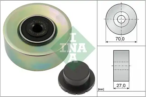 Τροχαλία παρέκκλισης & ενδιάμεσος τροχός HYUNDAI SONATA 2006 - 2011 ( NF ) INA 532 0579 10