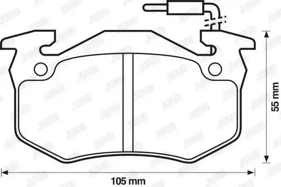 Τακάκια Σετ RENAULT TWINGO 2000 - 2007 ( C06 ) JURID 571331J