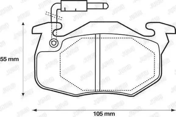 Τακάκια Σετ PEUGEOT 205 1983 - 1992 ( 741 ) JURID 571332J