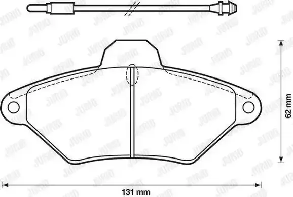 Τακάκια Σετ CITROEN XANTIA 1995 - 1998 ( X1 ) JURID 571757J