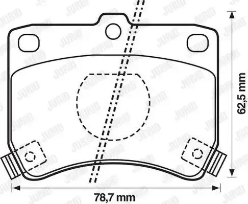 Τακάκια Σετ MAZDA 121 1987 - 1990 ( DA ) JURID 572100J