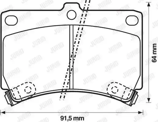Τακάκια Σετ MAZDA 121 1990 - 1996 ( DB ) JURID 572145J
