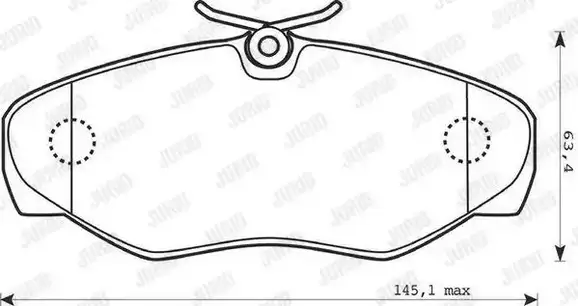 Τακάκια Σετ RENAULT ESPACE 1997 - 2002 ( JE0 ) JURID 573058J
