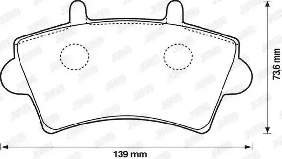 Τακάκια Σετ OPEL MOVANO 1998 - 2003 JURID 573107J