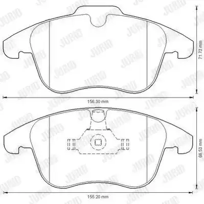 Τακάκια Σετ FORD MONDEO 2007 - 2011 ( Mk4a ) JURID 573201J