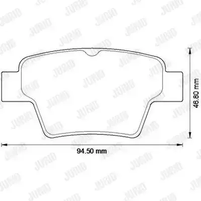 Τακάκια Σετ PEUGEOT 207 2006 - 2009 JURID 573235J