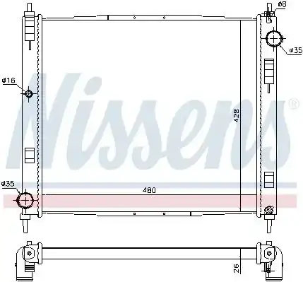 Ψυγείο Νερού NISSAN JUKE SUV/ ΕΚΤΟΣ ΔΡΟΜΟΥ / 5dr 2010 - 2014 1.5 dCi  ( K9K 410,K9K 636,K9K 896  ) (110 hp ) Πετρέλαιο #577006310