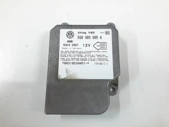 Εγκέφαλος Αερόσακων SEAT LEON Hatchback / 5dr 1999 - 2005 ( 1MZ ) 1.4 16V  ( AHW,APE,AUA,AXP,BCA  ) (75 hp ) Βενζίνη #6Q0909605A