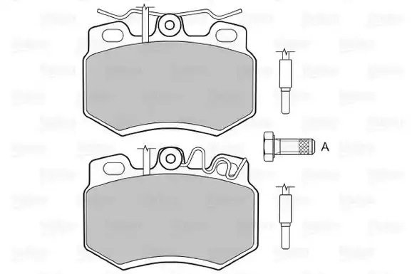 Τακάκια Σετ CITROEN AX 1987 - 1991 ( ZA ) VALEO 598714