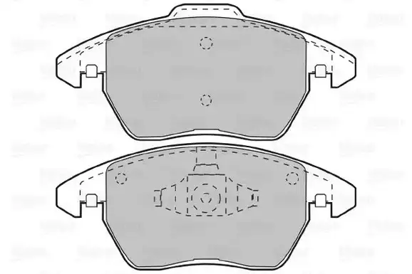 Τακάκια Σετ PEUGEOT 207 2006 - 2009 VALEO 598715