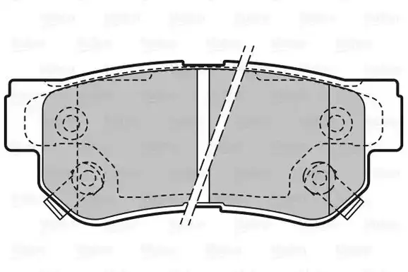 Τακάκια Σετ HYUNDAI GETZ 2002 - 2005 ( TB ) VALEO 598748