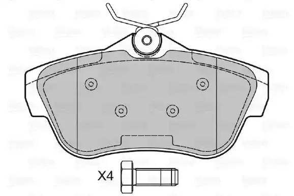 Τακάκια Σετ PEUGEOT EXPERT Tepee 2007 - 2013 VALEO 601039