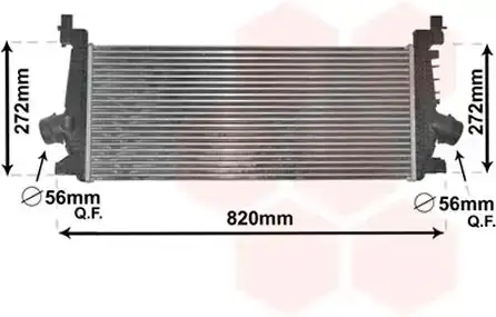 Ψυγείο Intercooler OPEL ZAFIRA MPV / ΠΟΛΥΜΟΡΦΙΚΑ / 5dr 2011 - 2016 ( Tourer C ) 1.4 (75)  ( A 14 NEL,B 14 NEL  ) (120 hp ) Βενζίνη #603006205