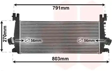 Ψυγείο Intercooler OPEL ZAFIRA MPV / ΠΟΛΥΜΟΡΦΙΚΑ / 5dr 2011 - 2016 ( Tourer C ) 1.4 (75)  ( A 14 NEL,B 14 NEL  ) (120 hp ) Βενζίνη #603006215