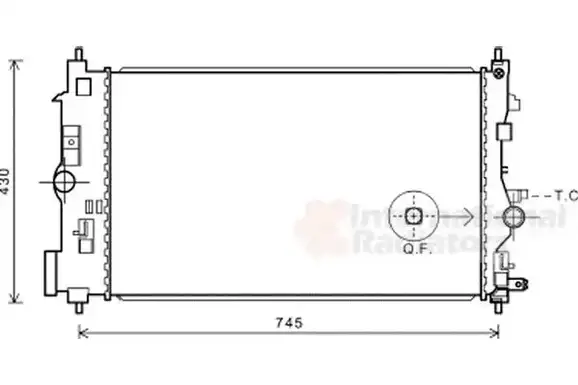 Ψυγείο Νερού OPEL ZAFIRA MPV / ΠΟΛΥΜΟΡΦΙΚΑ / 5dr 2016 -  1.4 (75)  ( A 14 NEL,B 14 NEL  ) (120 hp ) Βενζίνη #603106350