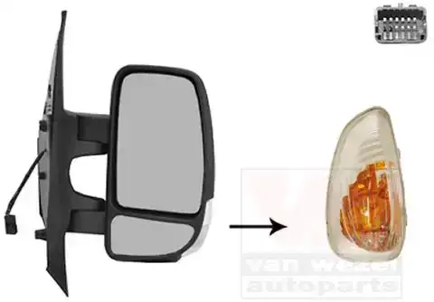 Καθρέπτης Ηλεκτρικός OPEL MOVANO Van 2009 - 2.3 CDTI FWD (FV)  ( M9T 670,M9T 672,M9T 676  ) (101 hp ) Πετρέλαιο #604007501