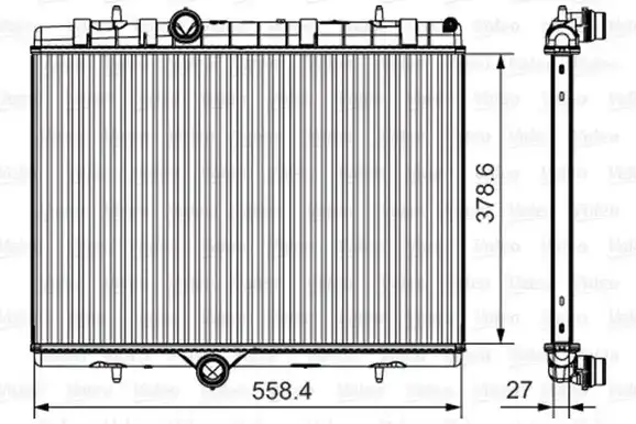 Ψυγείο Νερού PEUGEOT 2008 MPV / ΠΟΛΥΜΟΡΦΙΚΑ / 5dr 2013 - 2015 1.2 PureTech 82  ( HMR (EB2FA)  ) (82 hp ) Βενζίνη #625106330