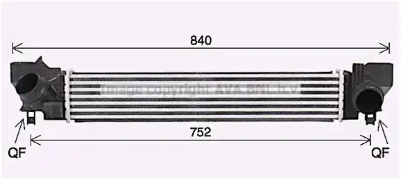 Ψυγείο Intercooler MINI COOPER Cabrio / 2dr ( F54 ) 2014 - 2018 Cooper S  ( B46 A20 A,B48 A20 A  ) (192 hp ) Βενζίνη #691106220