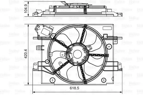 Βεντιλατέρ A/C DACIA …