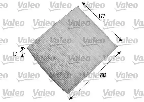 Φίλτρο αέρα εσωτερικού χώρου FORD KA 2008 - 2016 ( RU8 ) VALEO 698866