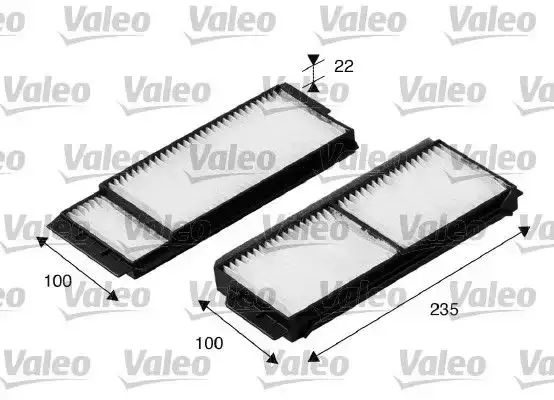 Φίλτρο αέρα εσωτερικού χώρου MAZDA 3 2004 - 2006 ( BK ) VALEO 698892