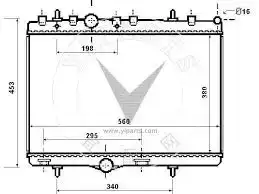 Ψυγείο Νερού CITROEN C2 Hatchback / 3dr 2008 - 2010 ( JM ) 1.1  ( HFX (TU1JP)  ) (60 hp ) Βενζίνη #014006330