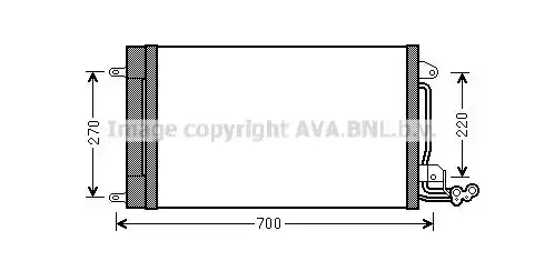 Ψυγείο A/C (Εξωτερικό) SEAT IBIZA Ηatchback / 5dr 2013 - 2015 1.0  ( CHYB  ) (75 hp ) Βενζίνη #721006400