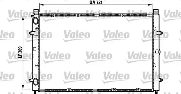 Ψυγείο Νερού VW SHARAN 2000 - 2010 ( 7M ) VALEO 732397