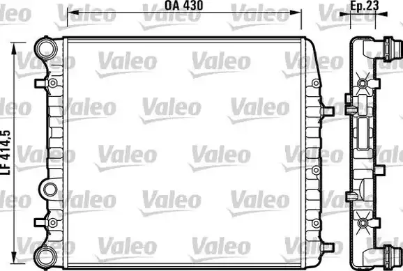Ψυγείο Νερού VW FOX 2005 - 2012 ( 5Z1 ) VALEO 732863