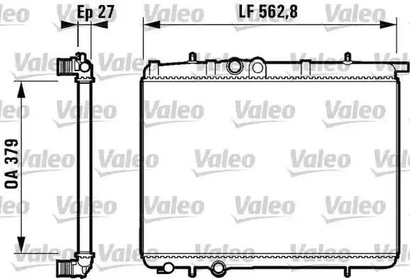 Ψυγείο Νερού PEUGEOT 206 2000 - 2008 ( CC ) VALEO 732910