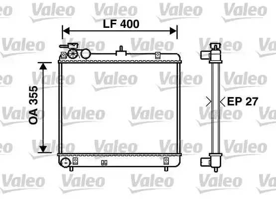 Ψυγείο Νερού HYUNDAI ATOS MPV 1997 - 2000 ( MX ) VALEO 734255