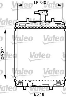 Ψυγείο Νερού TOYOTA AYGO 2005 - 2009 ( B10 ) VALEO 735072