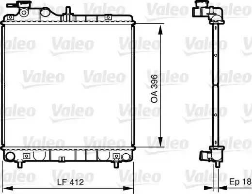 Ψυγείο Νερού HYUNDAI ATOS MPV 1997 - 2000 ( MX ) VALEO 735562