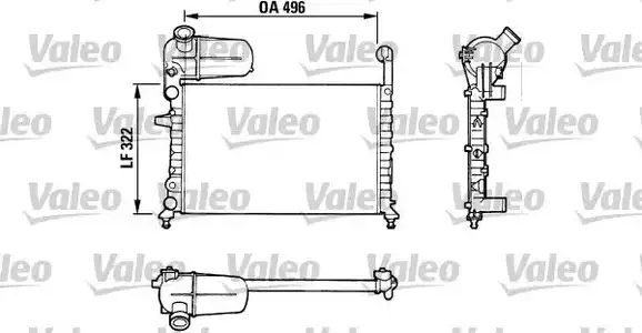 Ψυγείο Νερού FIAT TIPO 1988 - 1992 ( 160 ) VALEO 811070