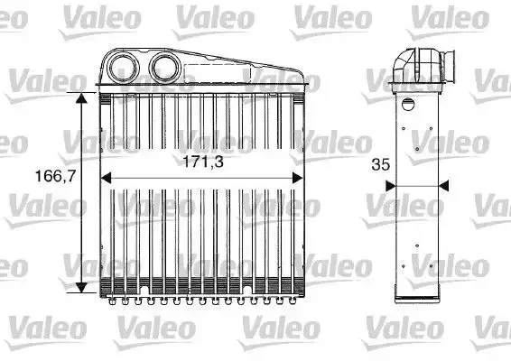 Ψυγείο Καλοριφέρ NISSAN MICRA 2003 - 2005 ( K12 ) VALEO 812250