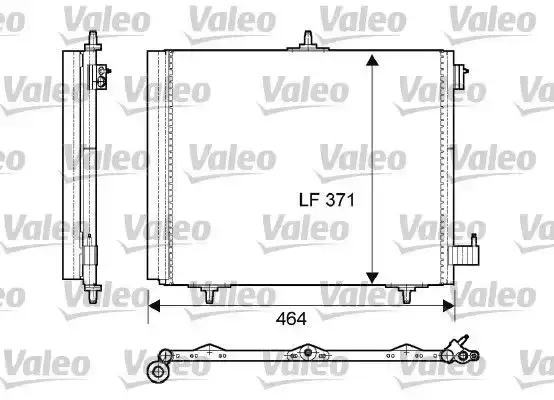Ψυγείο A/C (Εξωτερικό) PEUGEOT 207 2006 - 2009 VALEO 814095